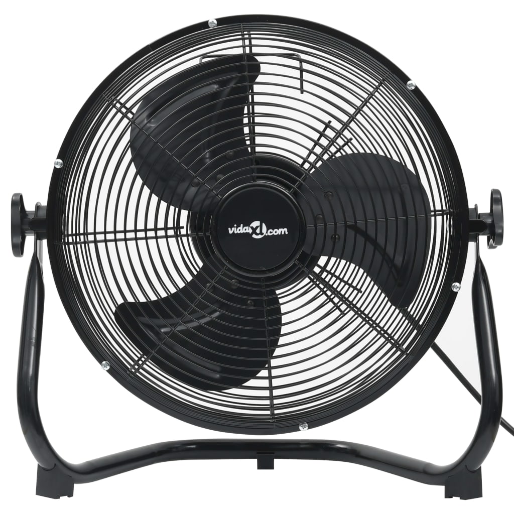vidaXL Pastatomas ventiliatorius, juodas, 55cm, 3 greičiai, 100W