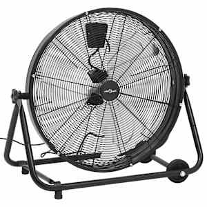 vidaXL trummelventilaator, 60 cm, 172,5 W, must
