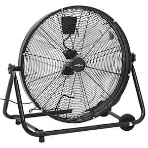 Industrijski bobnasti ventilator 60 cm 172,5 W črn