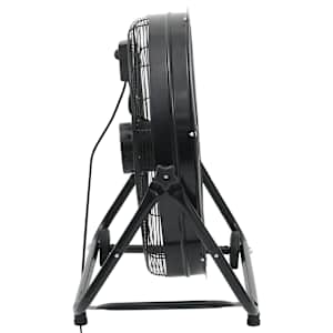 Průmyslový bubnový ventilátor 60 cm 172,5 W černý - obrázek 3
