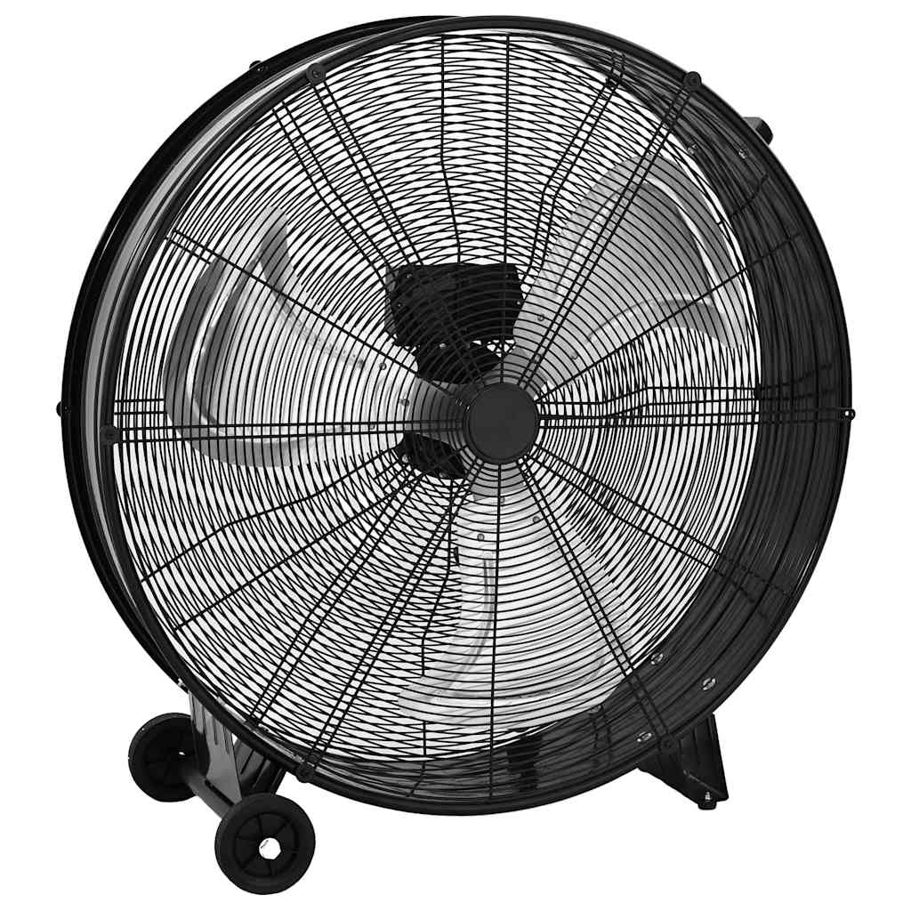 vidaXL Průmyslový bubnový ventilátor 77 cm 187,7 W černý