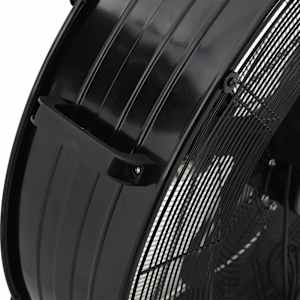Průmyslový bubnový ventilátor 77 cm 187,7 W černý - obrázek 5