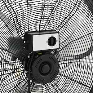 Průmyslový bubnový ventilátor 77 cm 187,7 W černý - obrázek 6