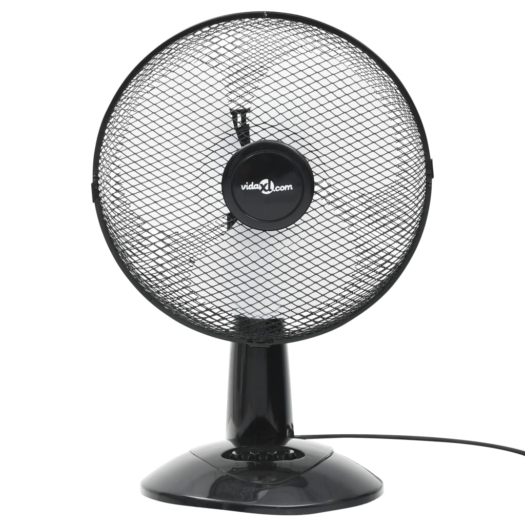 Ventilator de masă cu 3 viteze, negru, 30 cm, 40 W