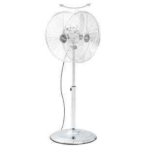 Stojanový ventilátor 3 rychlosti 40 cm chrom - obrázek 9