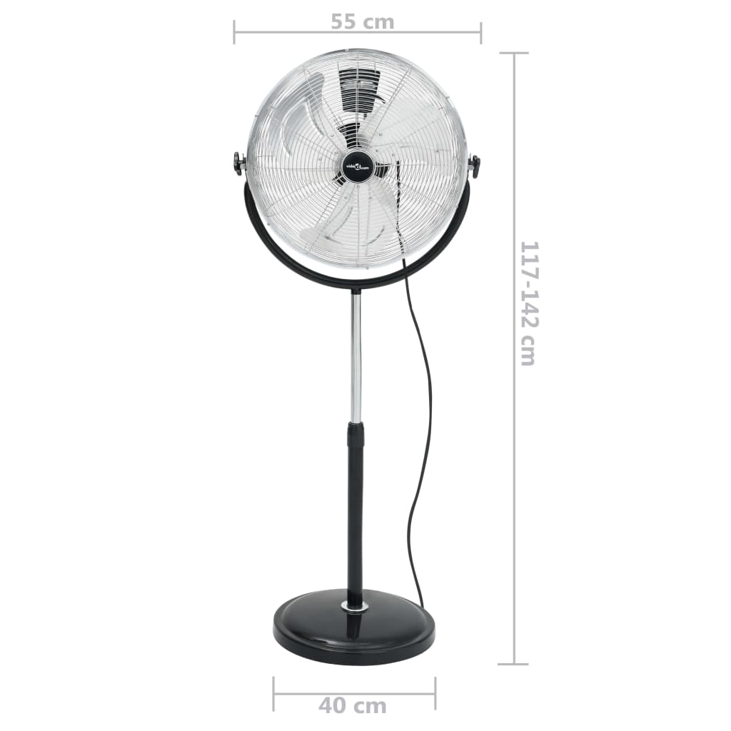 3 sebességes álló ventilátor billenő fejjel 45 cm 100 W 