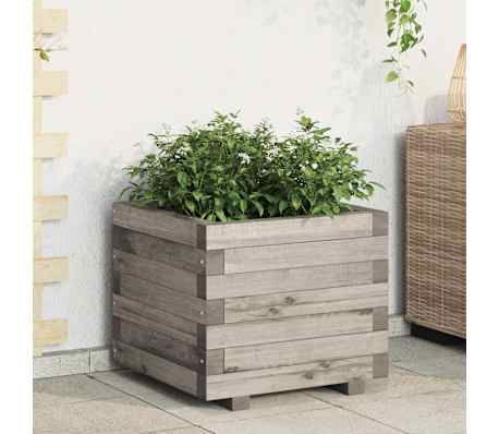 vidaXL Blomsterkasse 50x50x40 cm helte furu