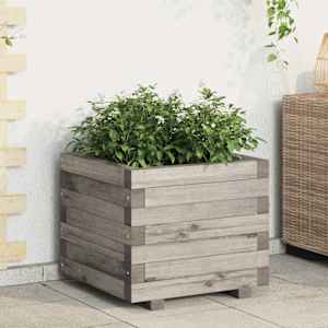 vidaXL Blomsterkasse 50x50x40 cm helte furu