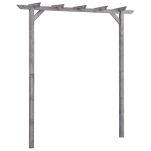 Zahradní pergola šedá 200 x 40 x 205 cm impregnovaná borovice