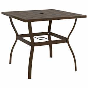 vidaXL aialaud, pruun, 81,5 x 81,5 x 72 cm, teras