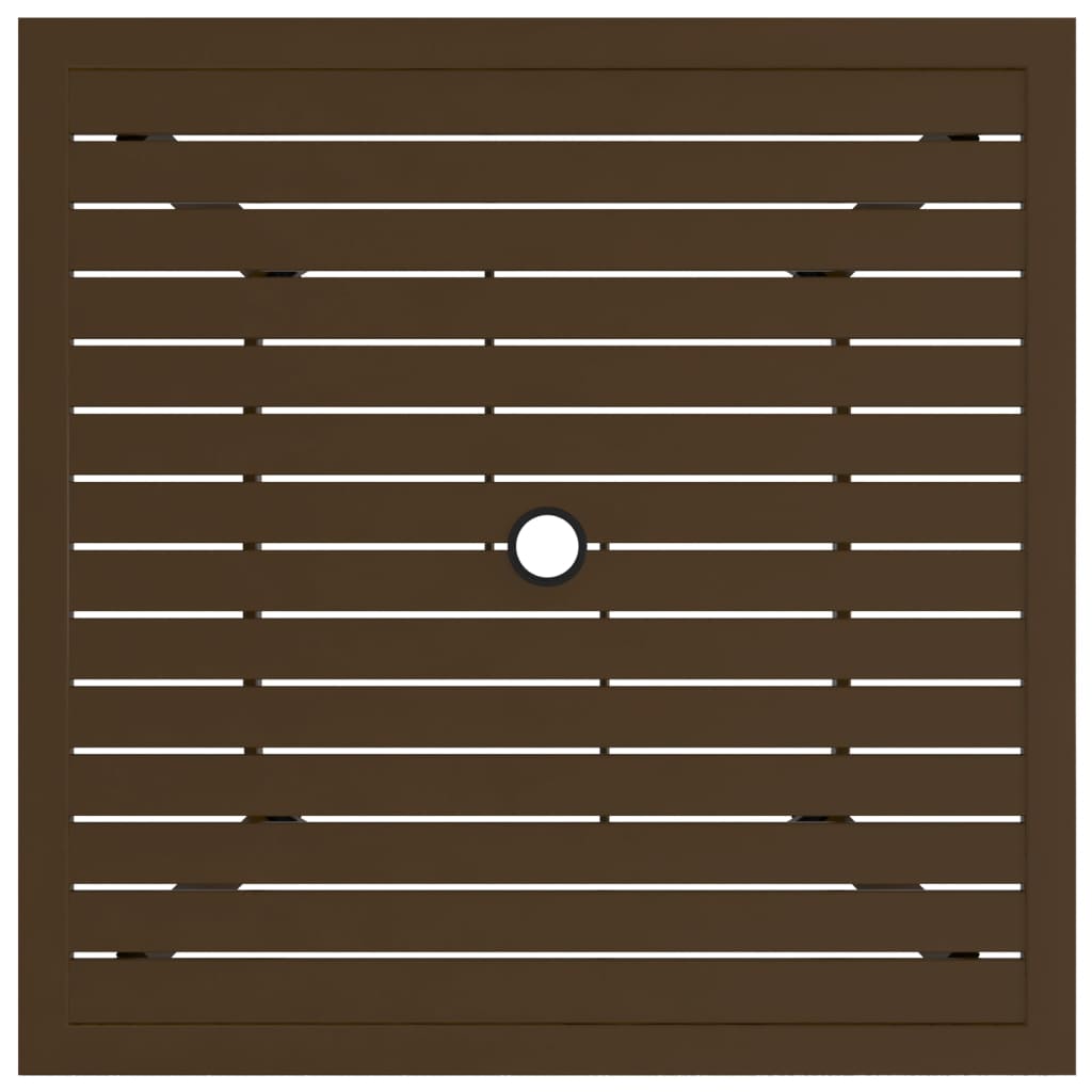 Thumbnail - vidaXL Gartentisch Braun 81,5x81,5x72 cm Stahl
