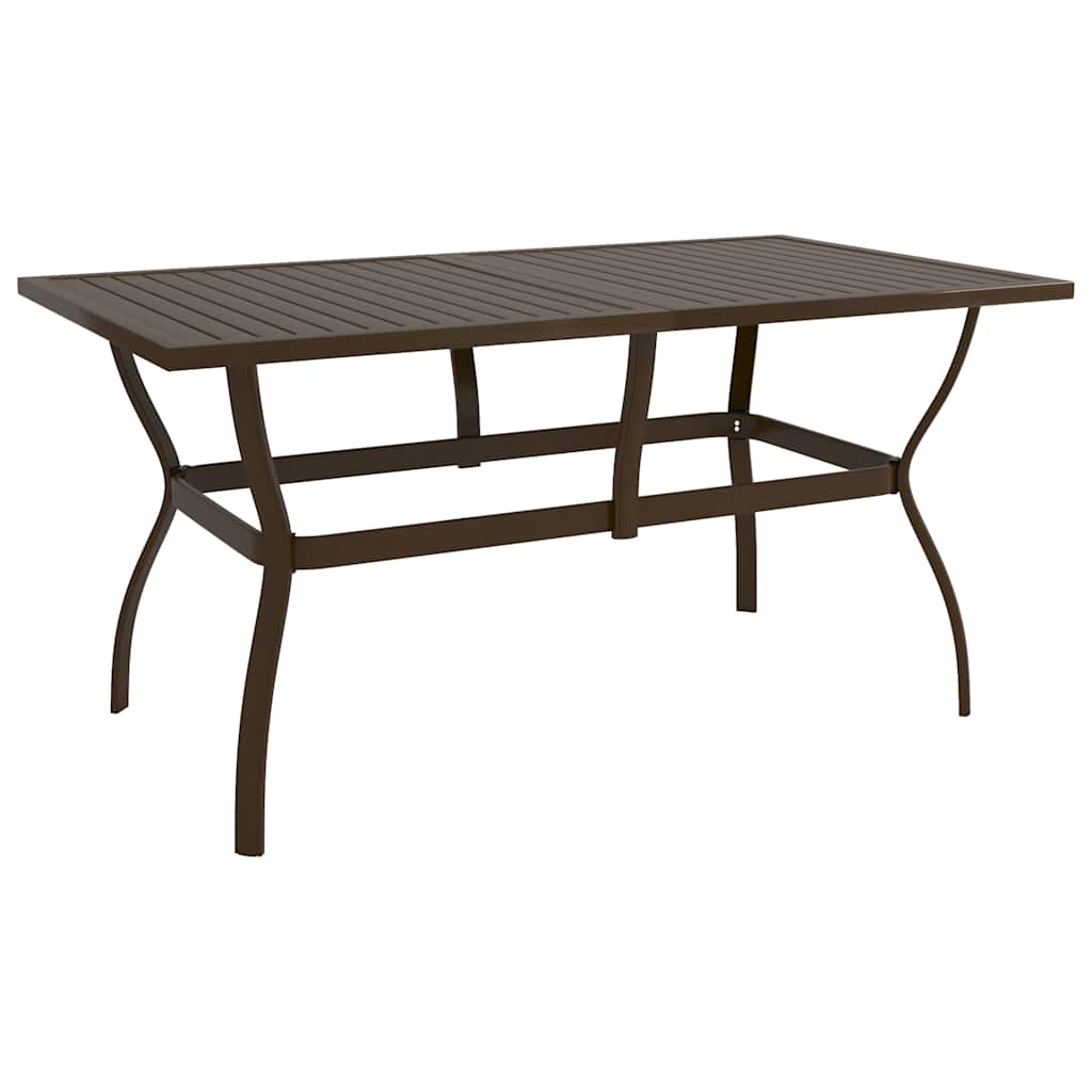 vidaXL Tr&auml;dg&aring;rdsbord 140x80x72 cm st&aring;l