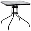 vidaXL aialaud, must, 70 x 70 x 70 cm, teras