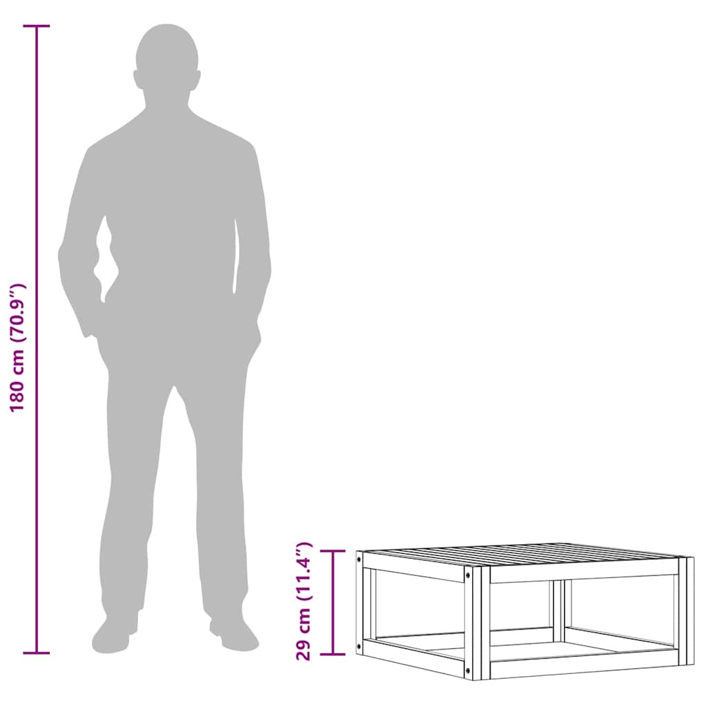 2-delige Loungeset met kussens massief acaciahout image 14