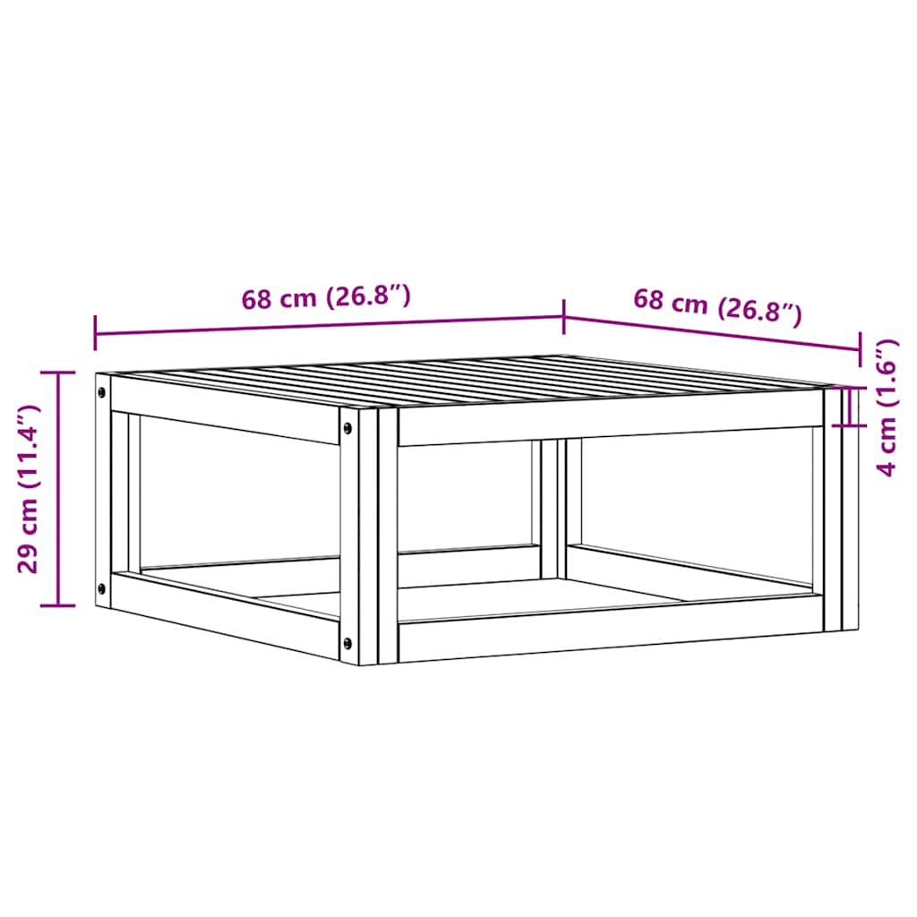 2-delige Loungeset met kussens massief acaciahout image 15