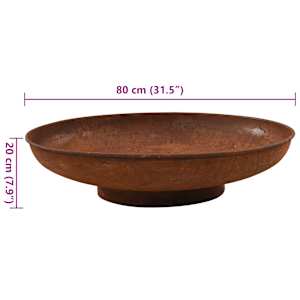 Přenosné ohniště 80 cm ocel - obrázek 5