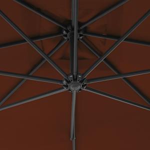 Boční zahradní slunečník s ocelovou tyčí 250x250 cm terakotový - obrázek 5