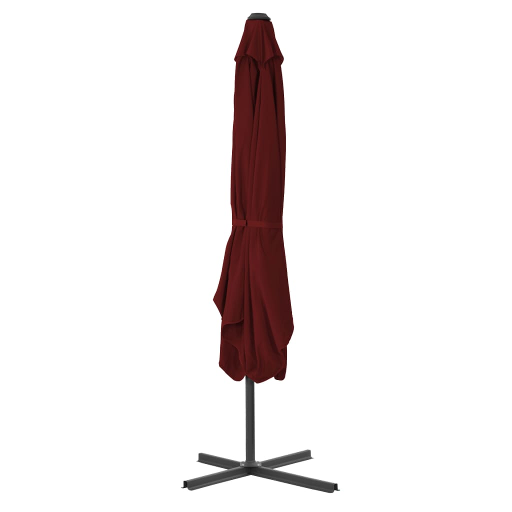 Thumbnail - vidaXL Sonnenschirm mit Stahl-Mast 250x250x230 cm Bordeauxrot