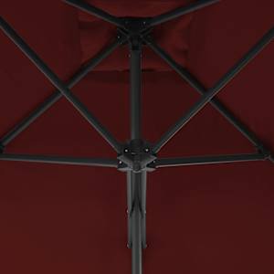 Zahradní slunečník s ocelovou tyčí bordó 300 x 230 cm - obrázek 6