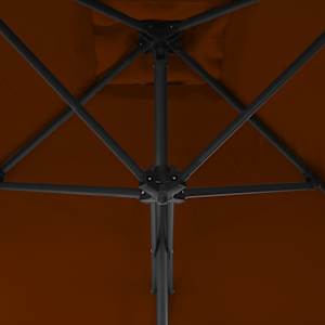 Zahradní slunečník s ocelovou tyčí terakotový 300 x 230 cm - obrázek 5