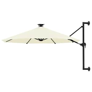 vidaXL seinale kinnitatav aia p&auml;ikesevari metallpostiga 300 cm, liiv
