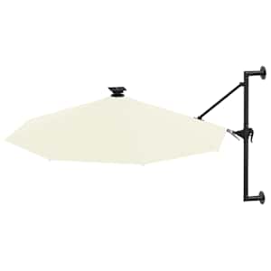 Nástěnný zahradní slunečník s LED 300 cm pískový - obrázek 3