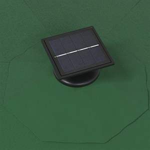 Nástěnný zahradní slunečník s LED 300 cm zelený - obrázek 6