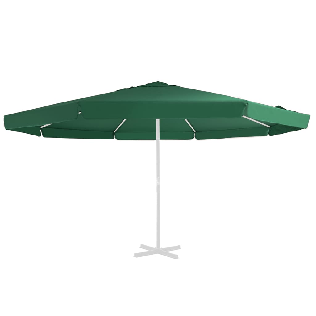 vidaXL Pânză de schimb umbrelă de soare de grădină, verde, 500 cm vidaXL