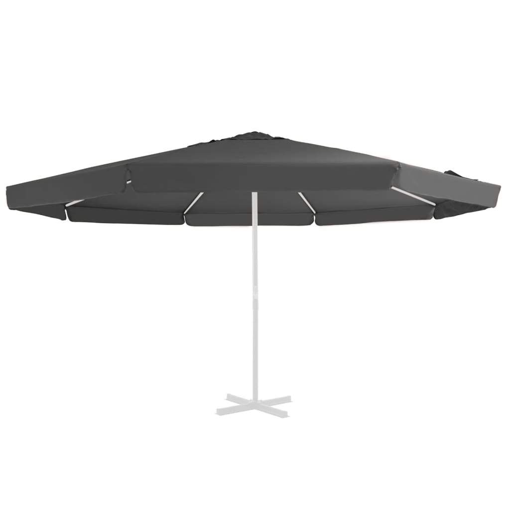 vidaXL Pânză de schimb umbrelă de soare de exterior, antracit, 500 cm vidaXL
