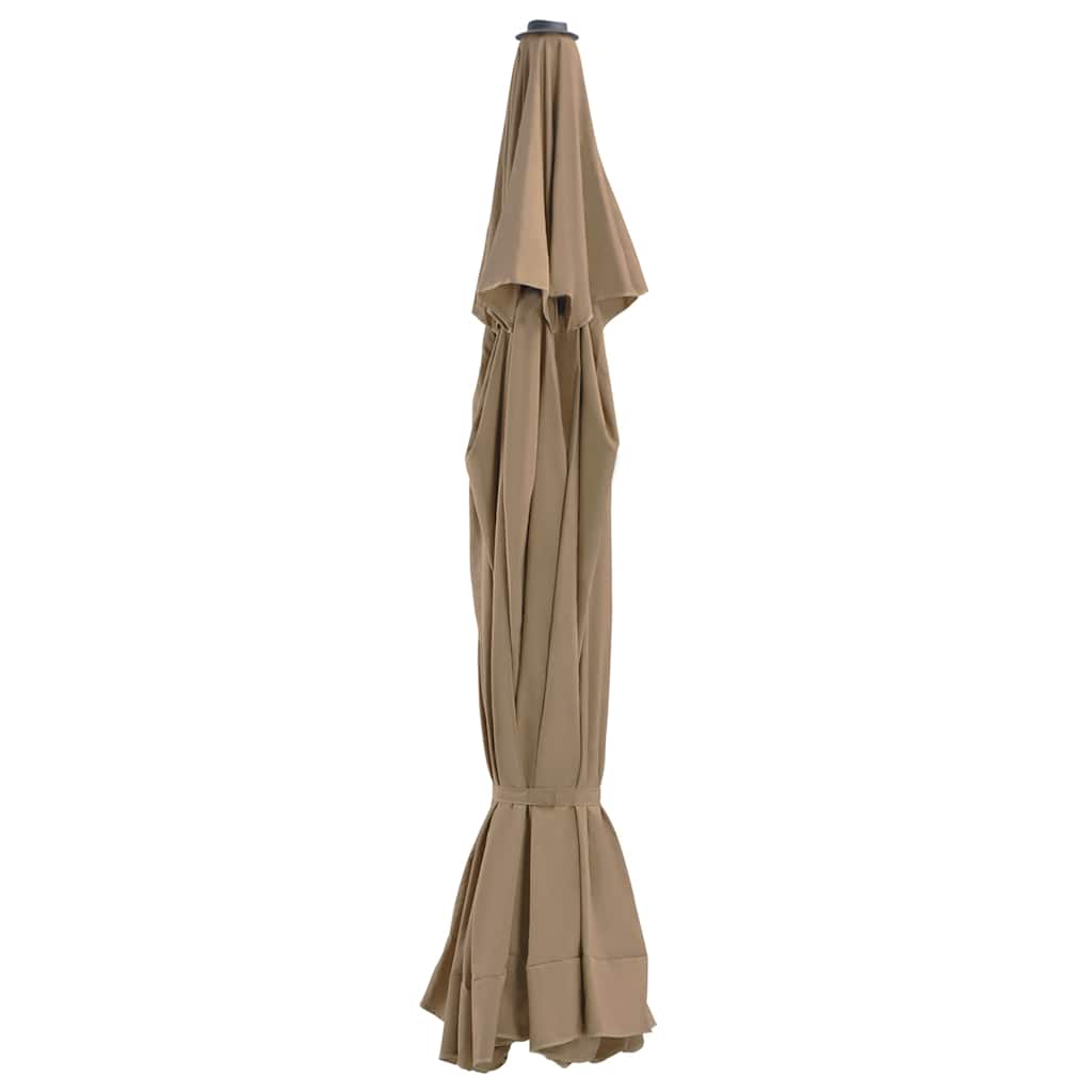 vidaXL Pânză de schimb umbrelă de soare de exterior gri taupe 515 cm