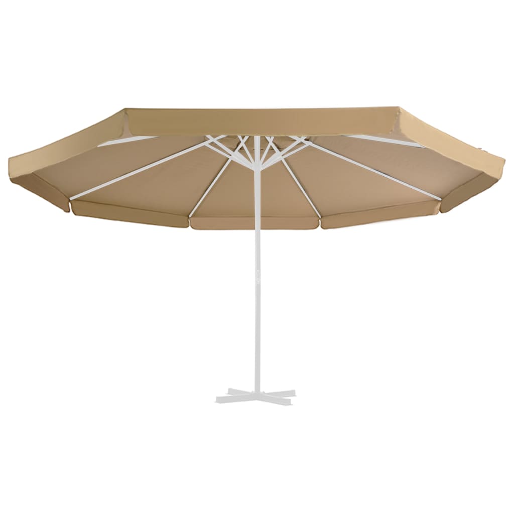 vidaXL Pokrycie do parasola ogrodowego, kolor taupe, 500 cm