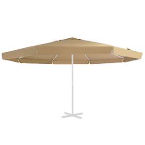 Náhradní potah na zahradní slunečník taupe 515 cm - obrázek 2