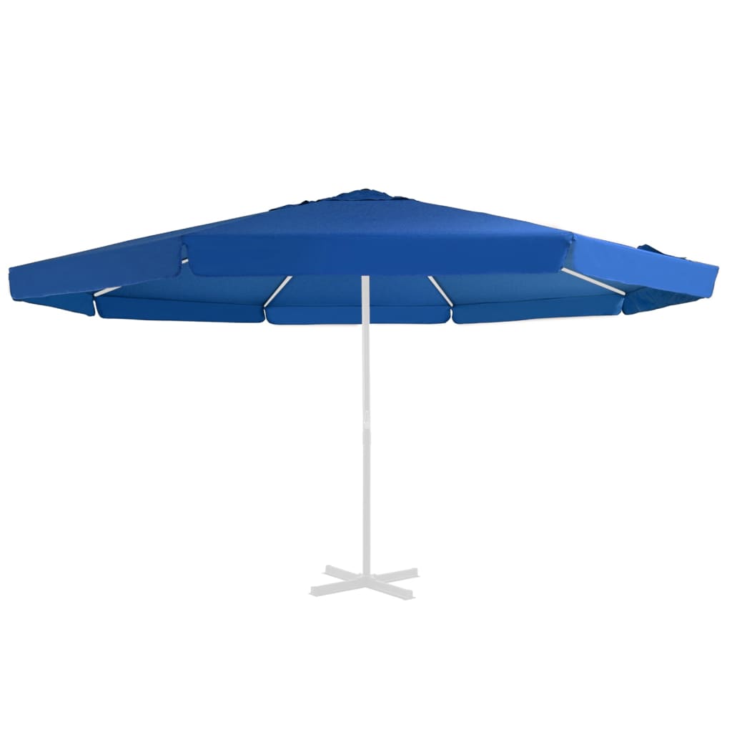 vidaXL Pânză de schimb umbrelă soare exterior albastru azuriu 500 cm