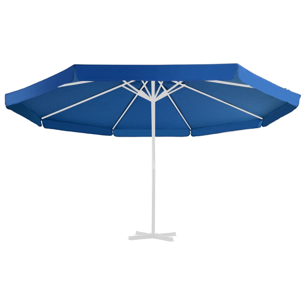 vidaXL Pânză de schimb umbrelă soare exterior albastru azuriu 500 cm