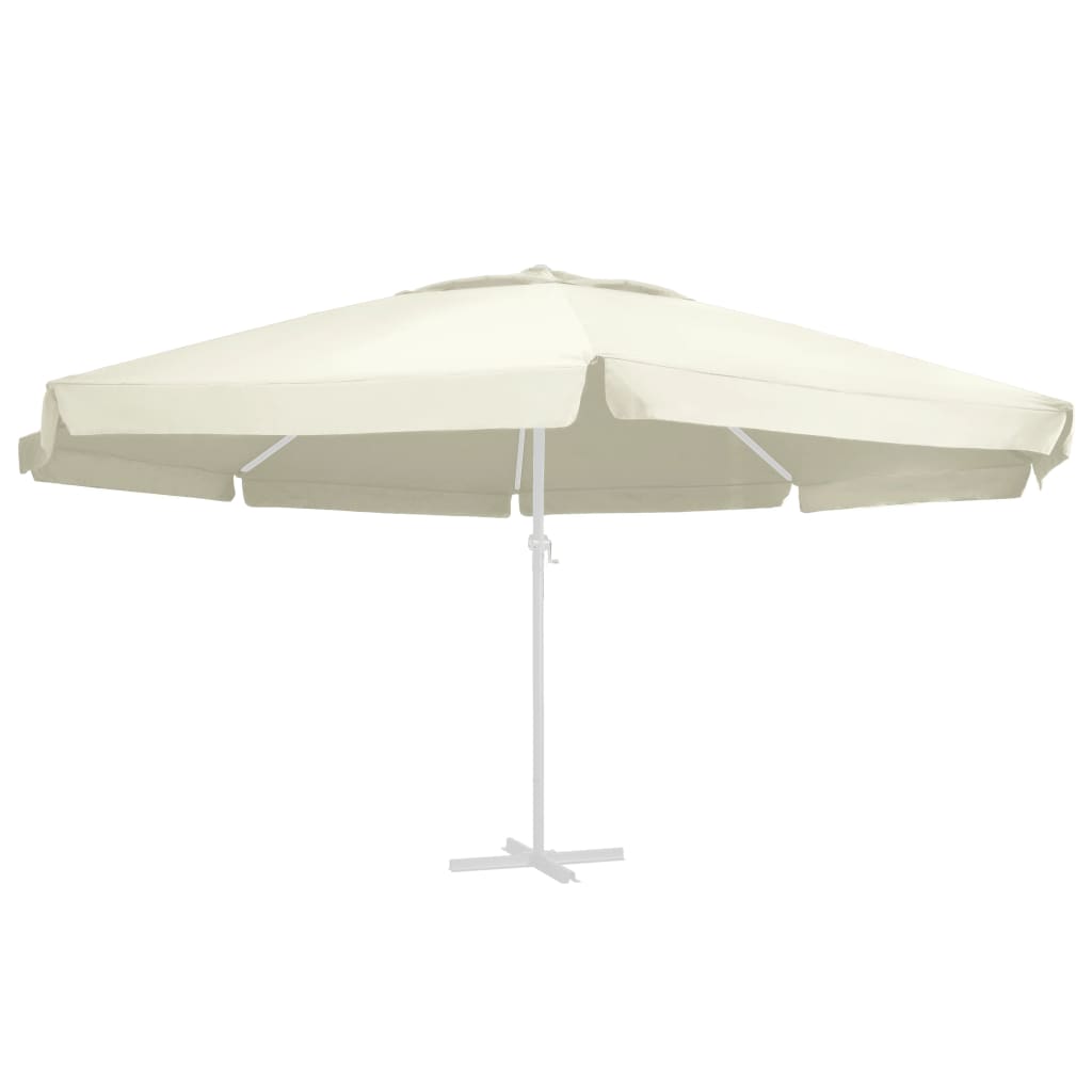 vidaXL Pânză de schimb umbrelă de soare de grădină nisipiu 600 cm vidaXL