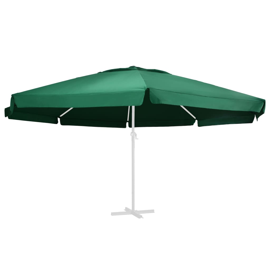 vidaXL Pânză de schimb umbrelă de soare de grădină, verde, 600 cm vidaxl.ro