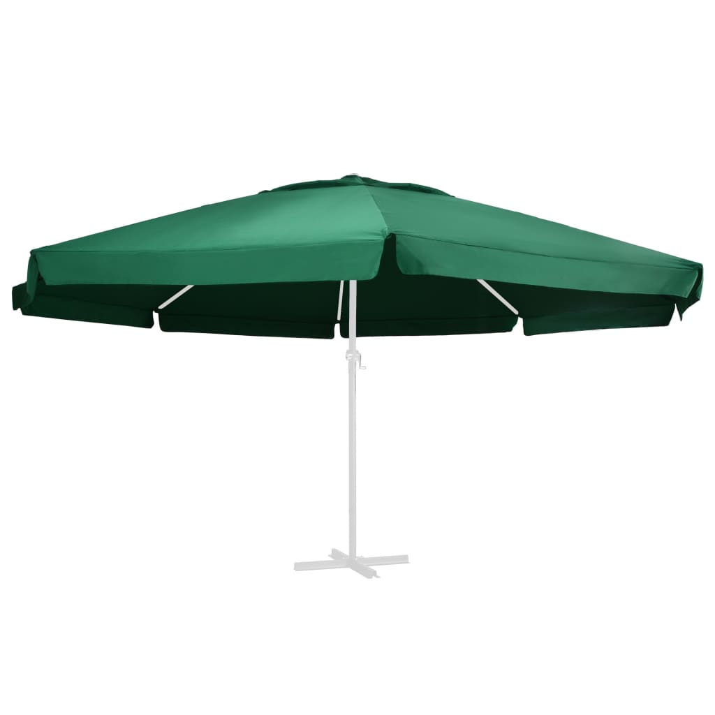 vidaXL Pânză de schimb umbrelă de soare de grădină, verde, 600 cm