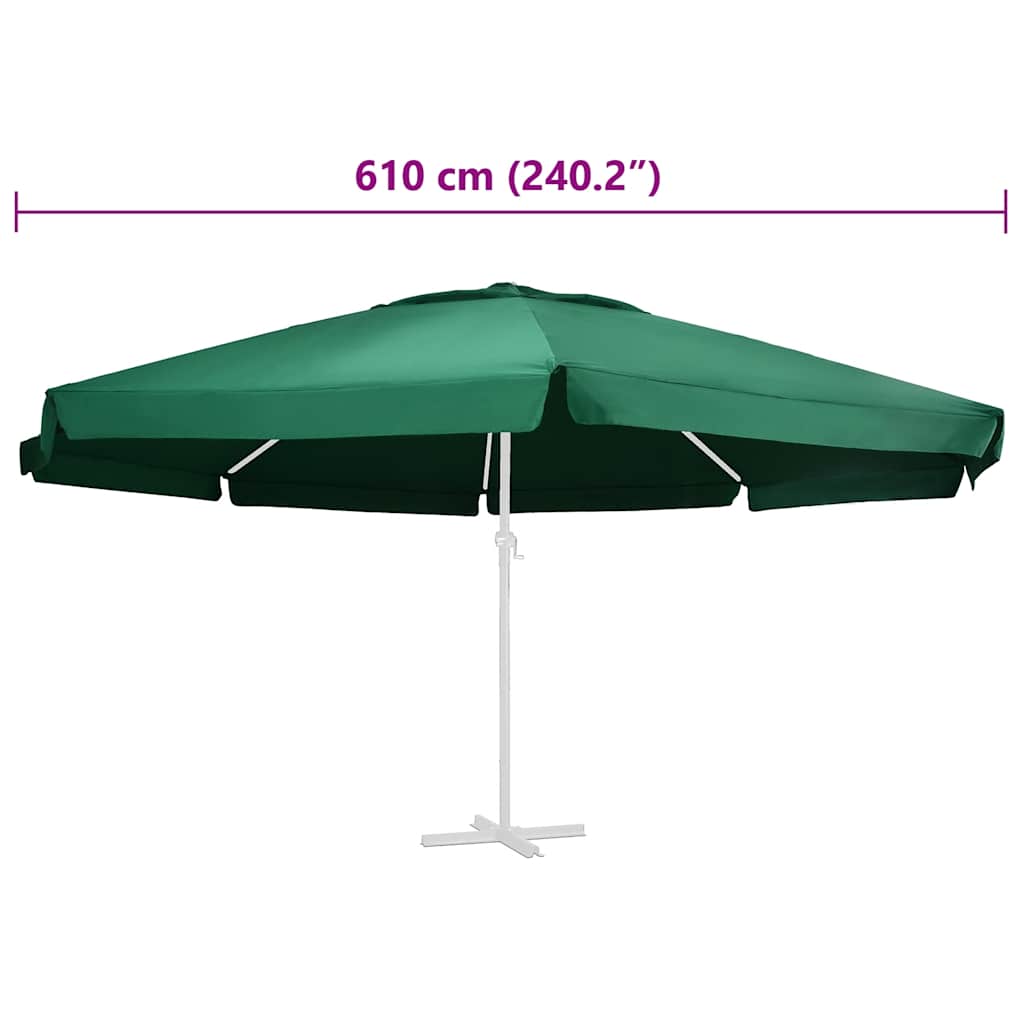 Vervangingsdoek voor parasol 610 cm groen image 5