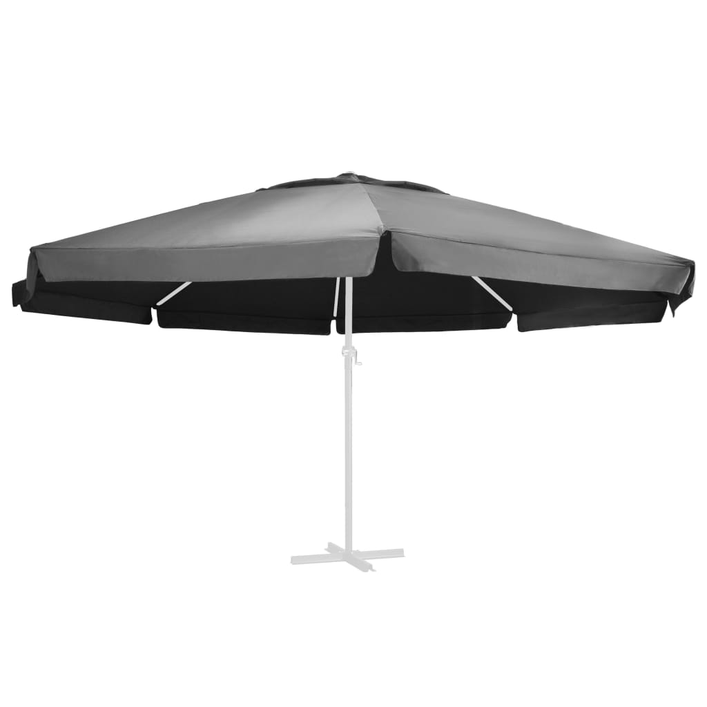 vidaXL Pânză de schimb umbrelă de soare de grădină, antracit, 600 cm vidaXL