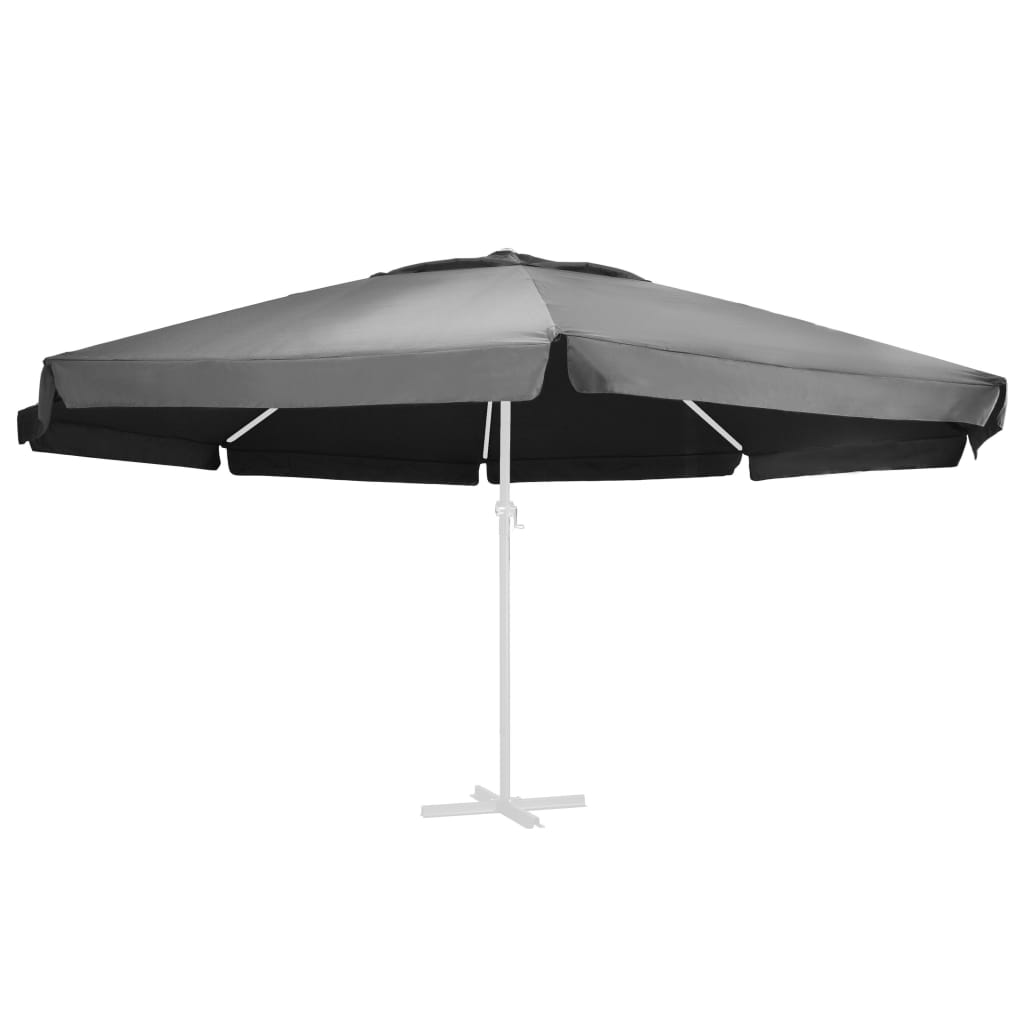 vidaXL Pânză de schimb umbrelă de soare de grădină, antracit, 600 cm