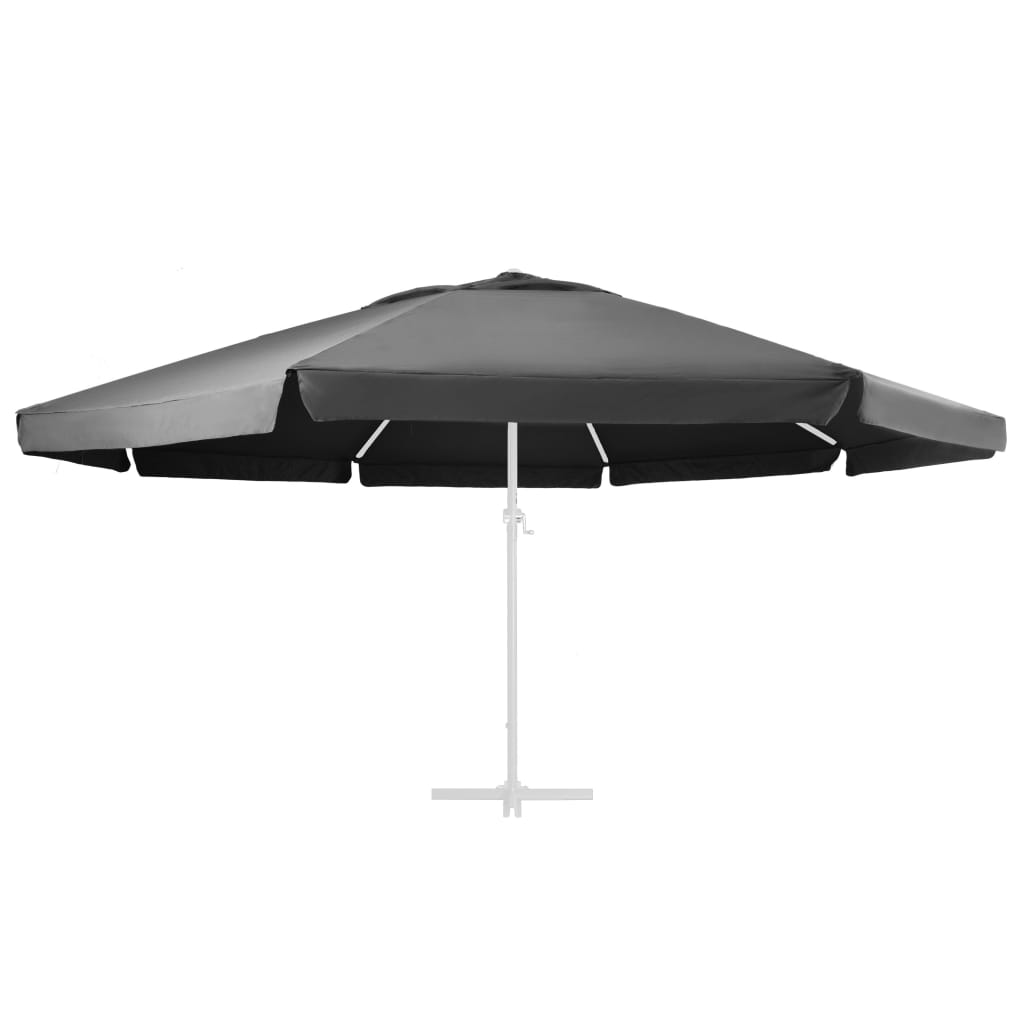 vidaXL Replacement Fabric for Outdoor Parasol Anthracite 600 cm