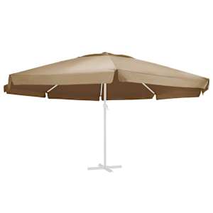Náhradní potah na zahradní slunečník taupe 610 cm - obrázek 2