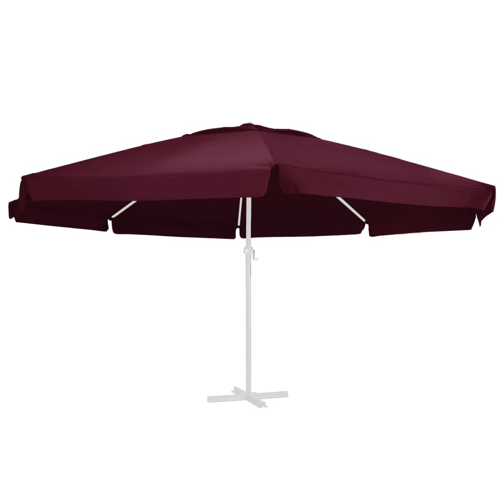 vidaXL Aurinkovarjon vaihtokangas viininpunainen 600 cm