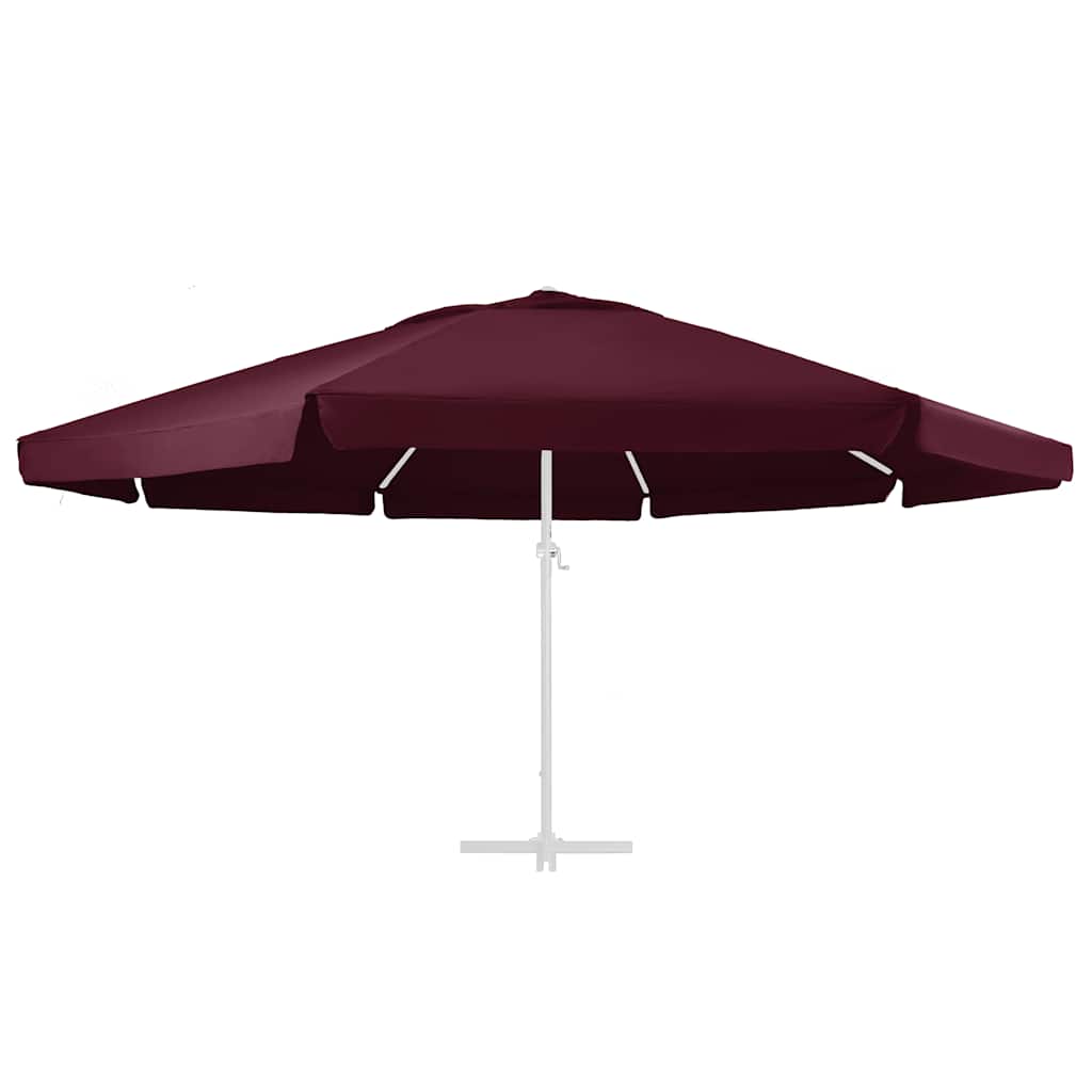

vidaXL Vervangingsdoek voor parasol 600 cm bordeauxrood