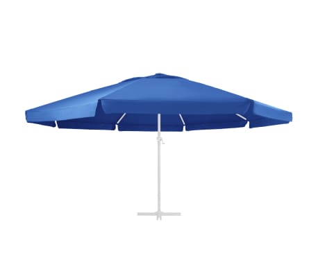 vidaXL Tecido de substituição p/ guarda-sol exterior 600 cm azul-ciano