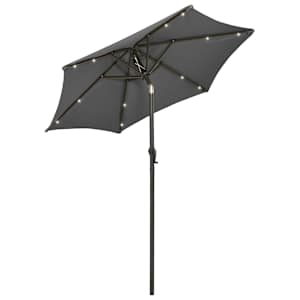 Zahradní slunečník s LED osvětlením antracit 200x211 cm hliník - obrázek 2
