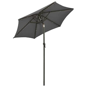 Zahradní slunečník s LED osvětlením antracit 200x211 cm hliník - obrázek 4