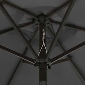 Zahradní slunečník s LED osvětlením antracit 200x211 cm hliník - obrázek 5