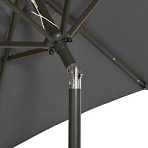 Zahradní slunečník s LED osvětlením antracit 200x211 cm hliník - obrázek 6
