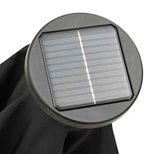 Zahradní slunečník s LED osvětlením černý 200 x 211 cm hliník - obrázek 8